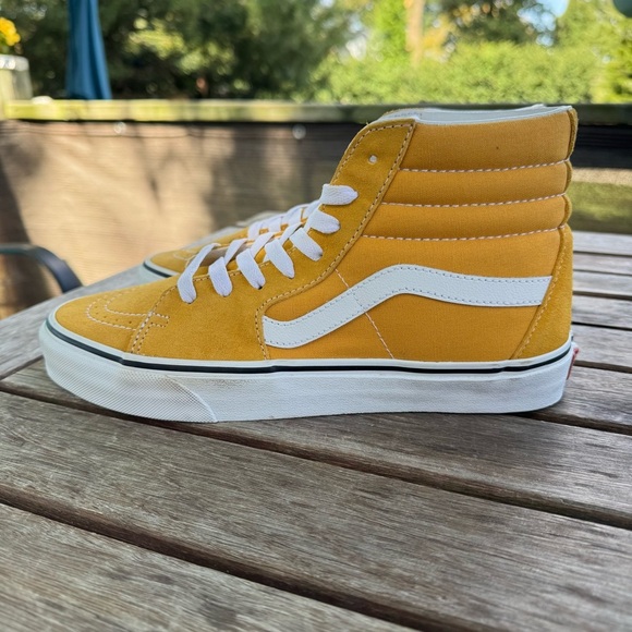 Vans sk8-Hi old skool color theory golden glow yellow gold suede hi top rare 1st - Picture 7 of 13